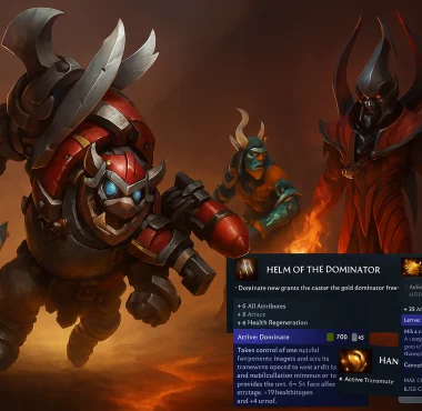 Meta hero di TI14 seperti Doom, Marci, dan Shadow Shaman yang sering dipilih di The International 2025.