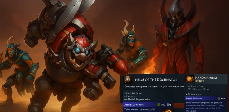 Meta hero di TI14 seperti Doom, Marci, dan Shadow Shaman yang sering dipilih di The International 2025.
