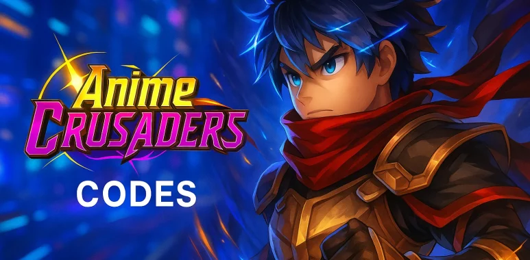 Tampilan menu redeem Anime Crusaders codes di Roblox September 2025