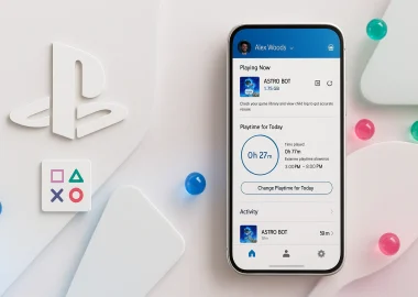 Tampilan PlayStation Family App di smartphone untuk mengatur parental control di PS5.