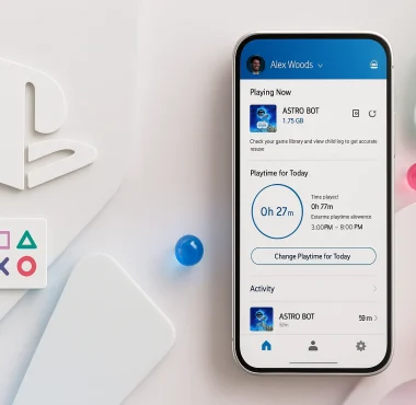 Tampilan PlayStation Family App di smartphone untuk mengatur parental control di PS5.